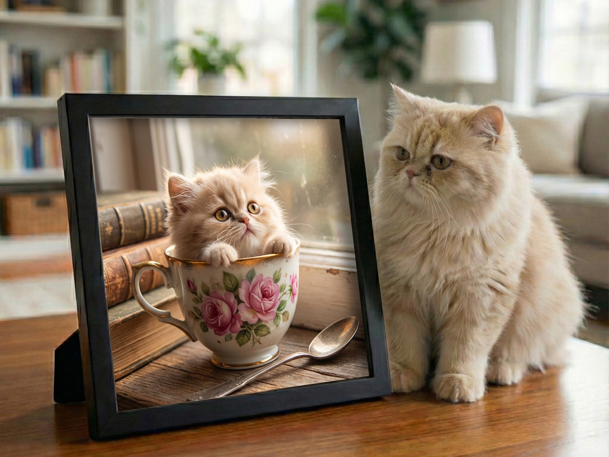 Before and after transformation - Tiny Teacup